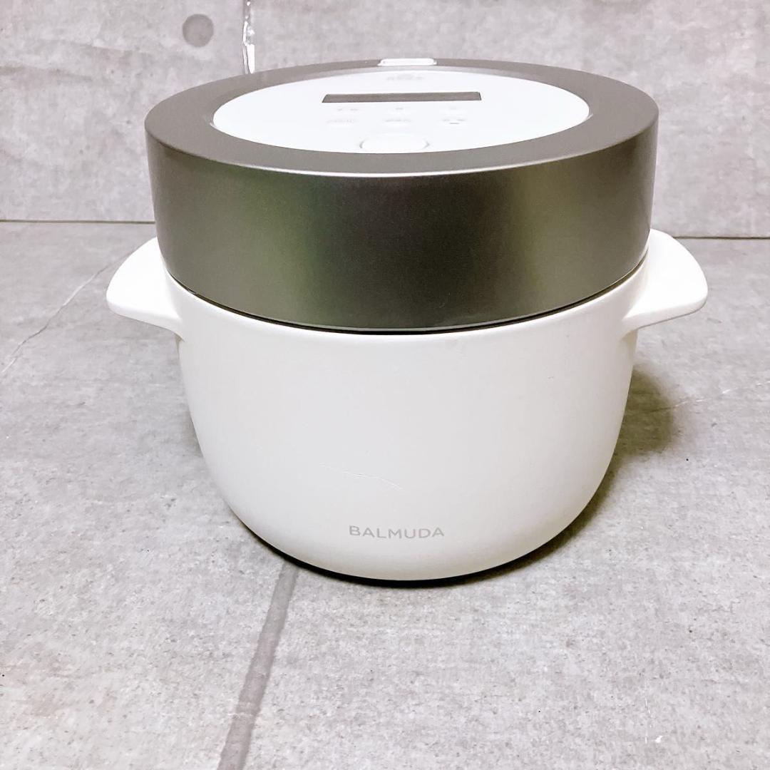 バルミューダ The Gohan K03A-WH 電気炊飯器 3合炊き ホワイト