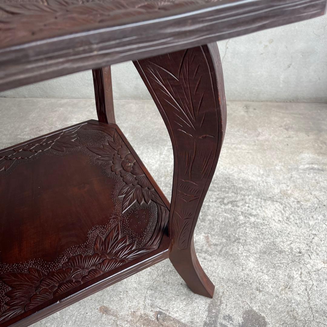 軽井沢彫り　1〜2人がけテーブル