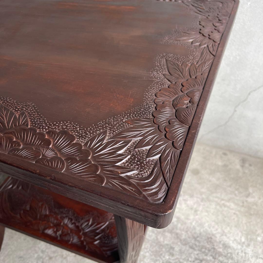 軽井沢彫り　1〜2人がけテーブル