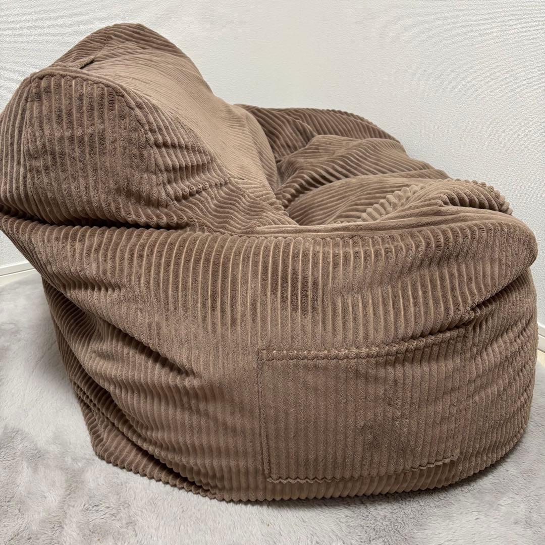 LOOSY HUGME 1人掛けビーズソファ ブラウン