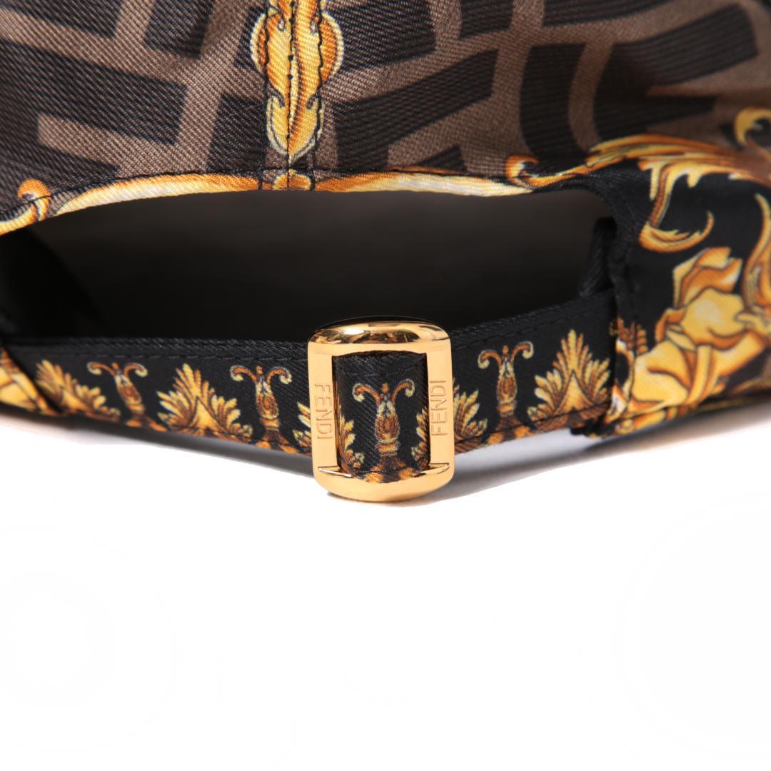 FENDACE マルチカラー シルク キャップ フェンディ x ヴェルサーチ