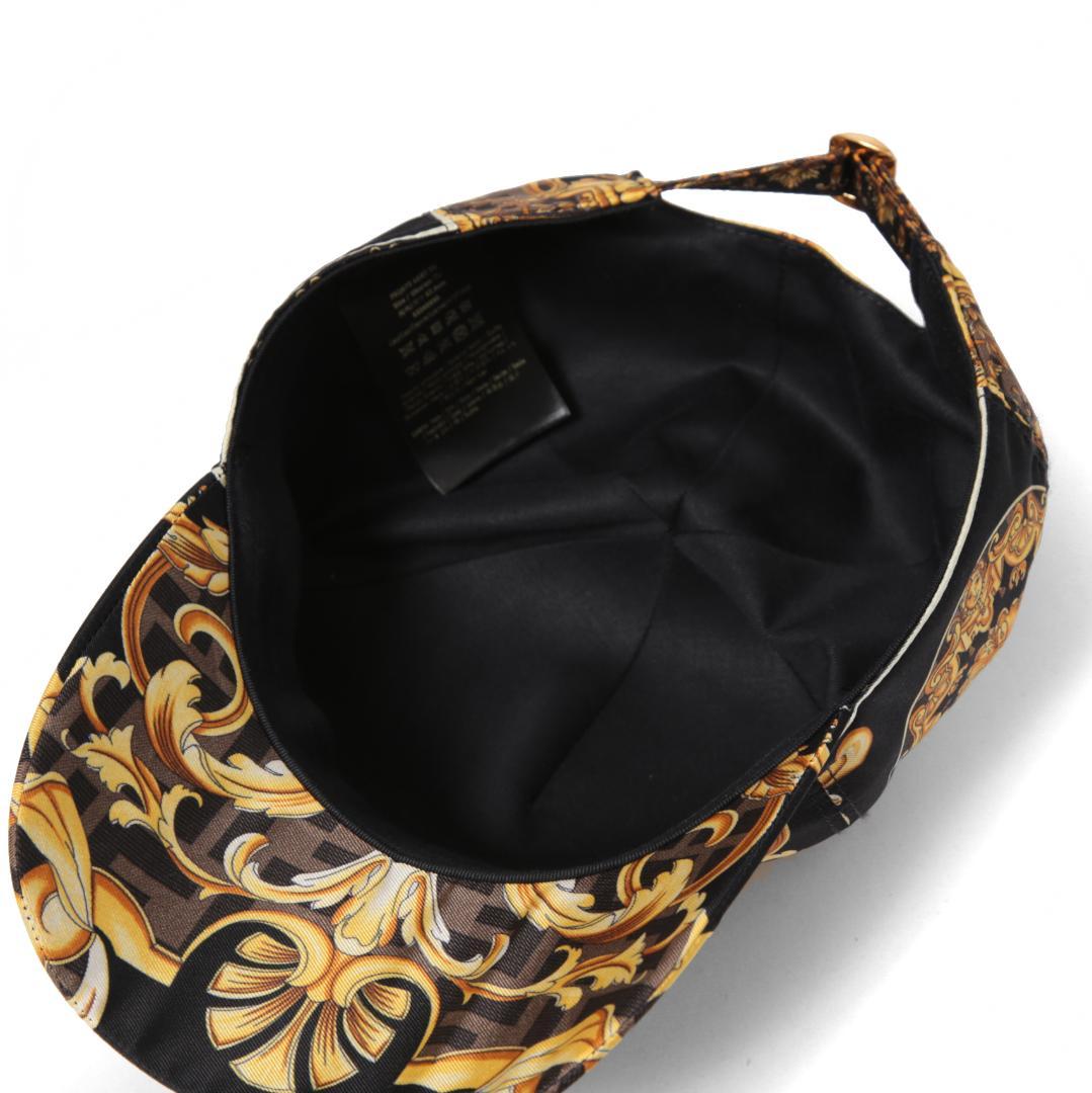 FENDACE マルチカラー シルク キャップ フェンディ x ヴェルサーチ