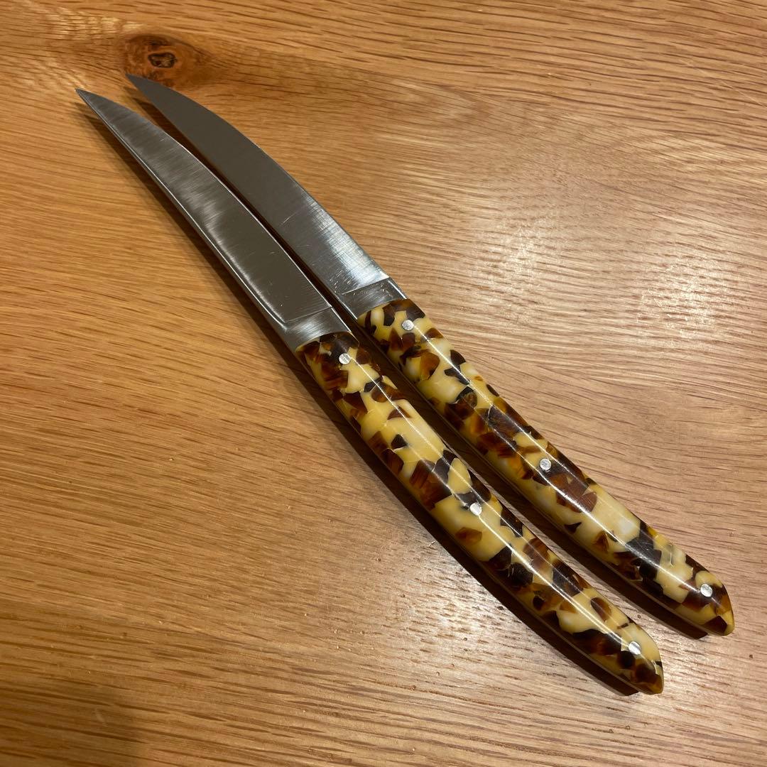 ジャン・ネロン ティエール テーブルナイフ キャメル 6本セット