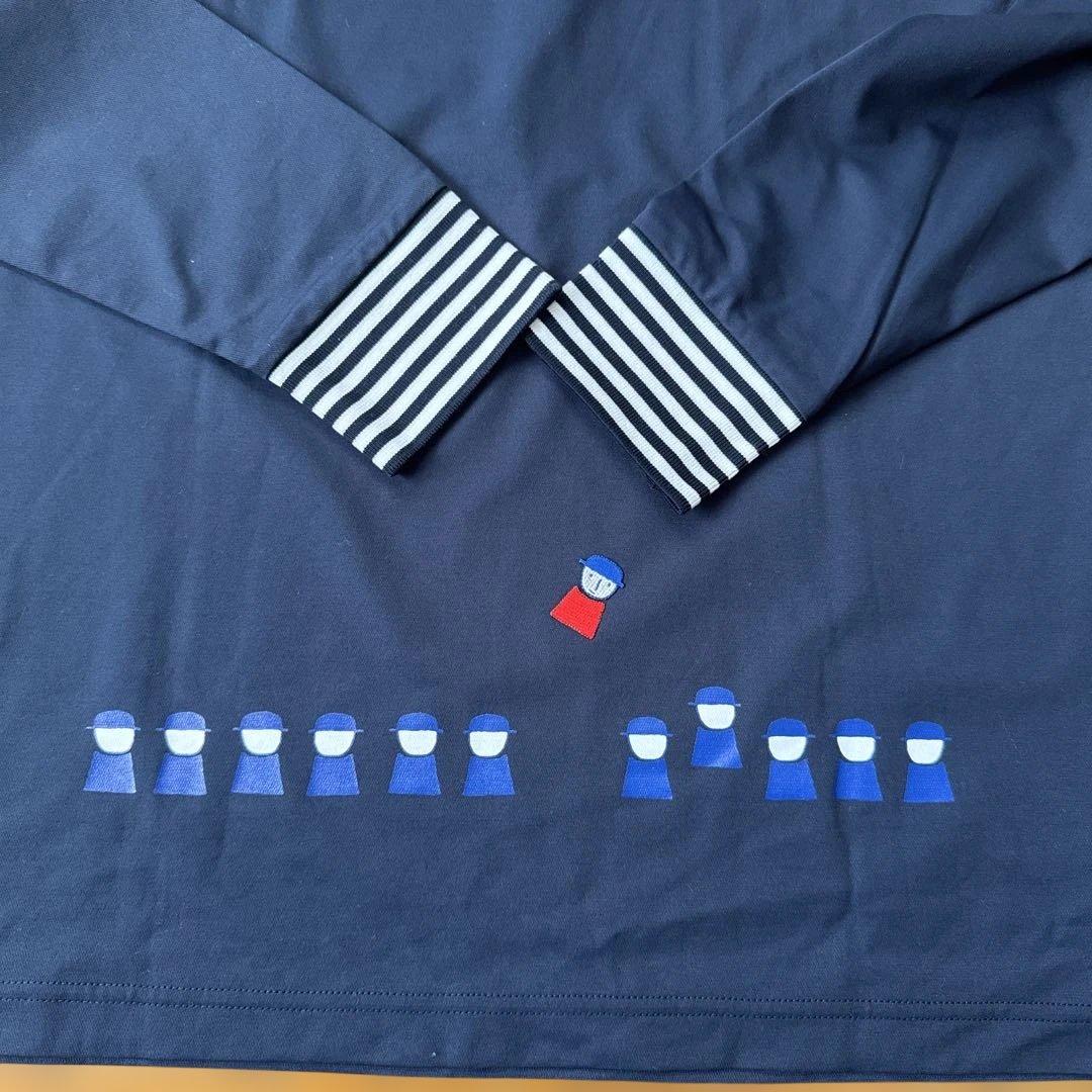 【未使用】Picone Club ネイビー 長袖ポロシャツ ピッコーネクラブ　Ⅲ