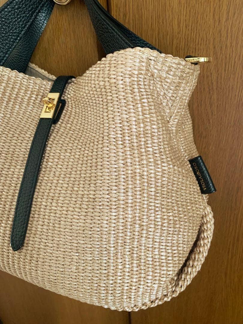 VIOLA D'ORO ヴィオラドーロ　ラフィア　サンドロ　ショルダーバッグ