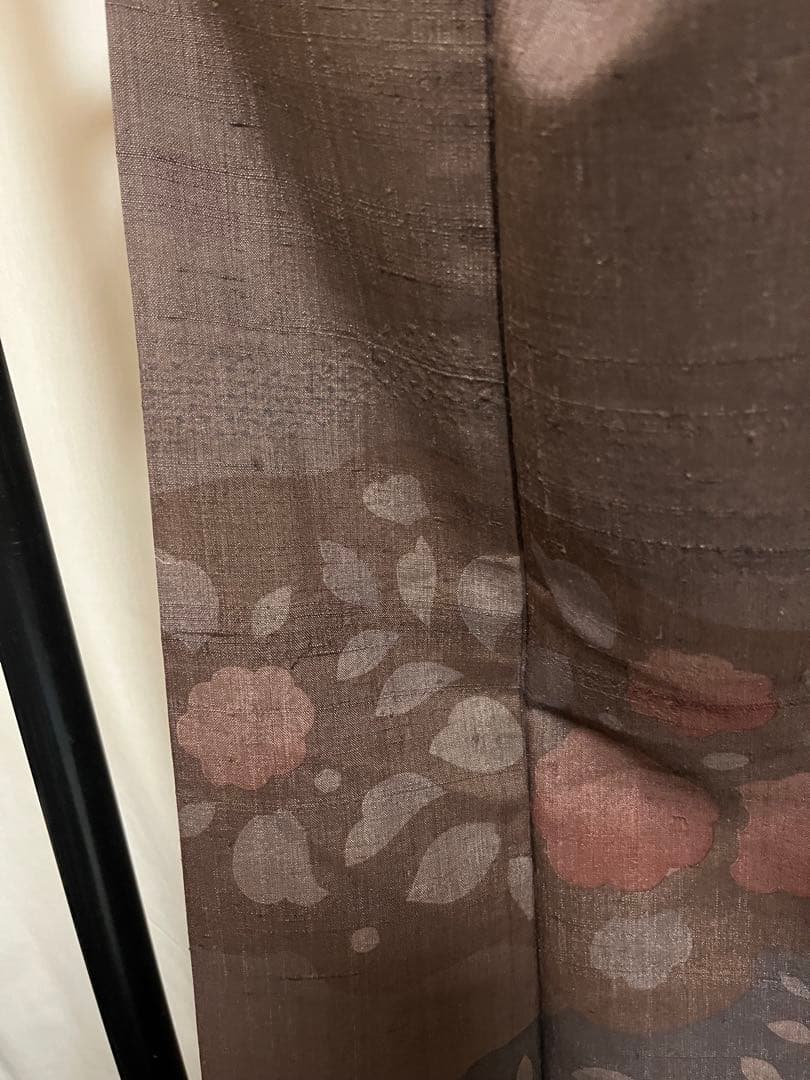 ☘️早い者勝ち☘️【国宝品】●しょうざん生紬●草木染●紬●着物