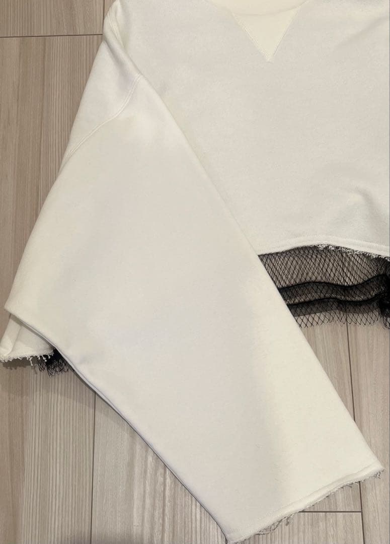 【最終大値下げ！】N°21 クロップドスウェット ホワイトM