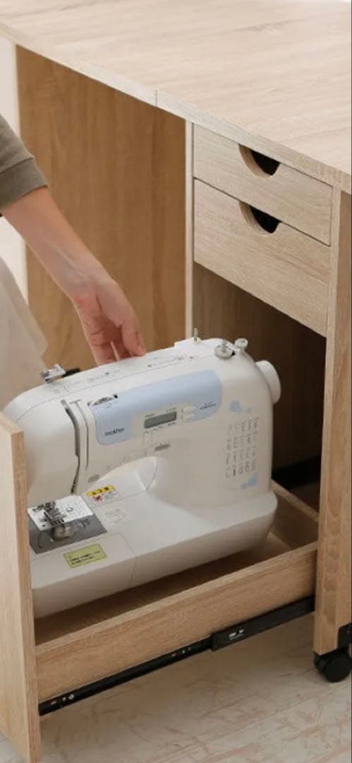 LOWYA [幅46~102] ミシン台 折りたたみ コンパクト スリム