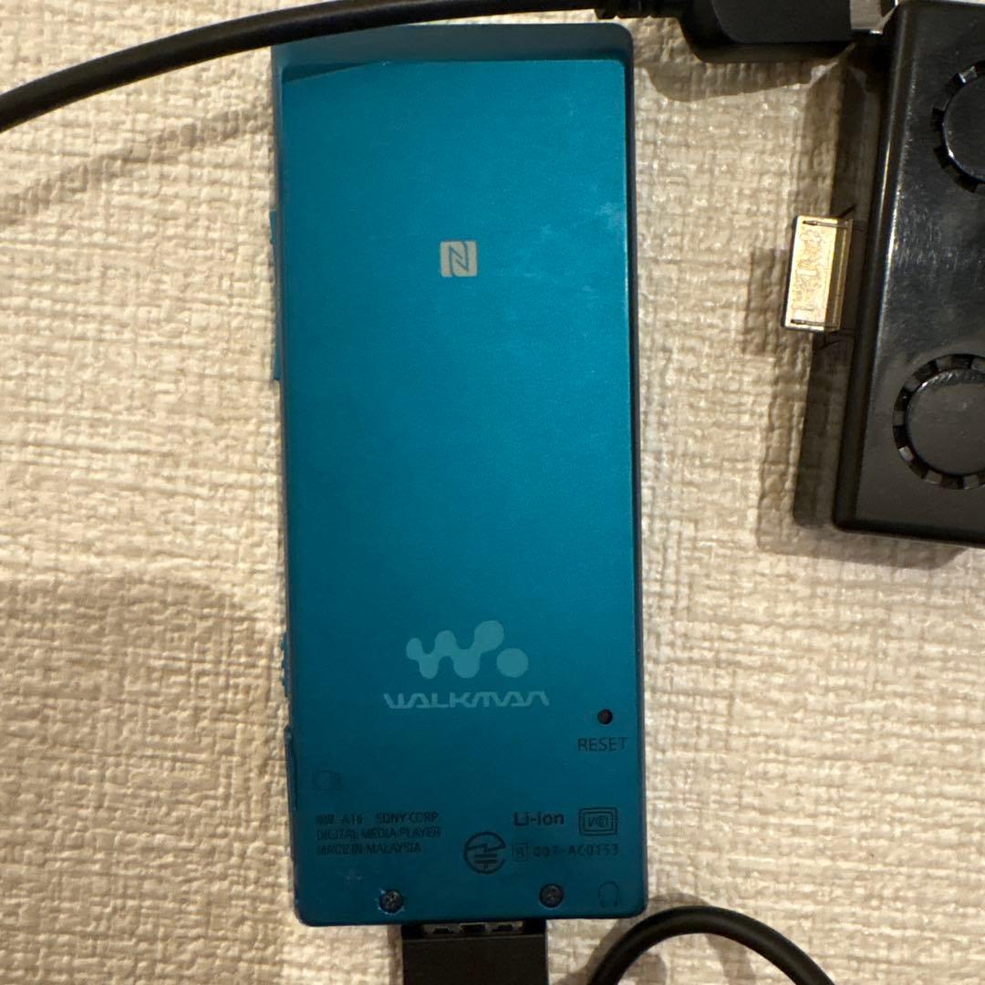 SONY ウォークマン ハイレゾ対応 青色 本体 充電ケーブル有り