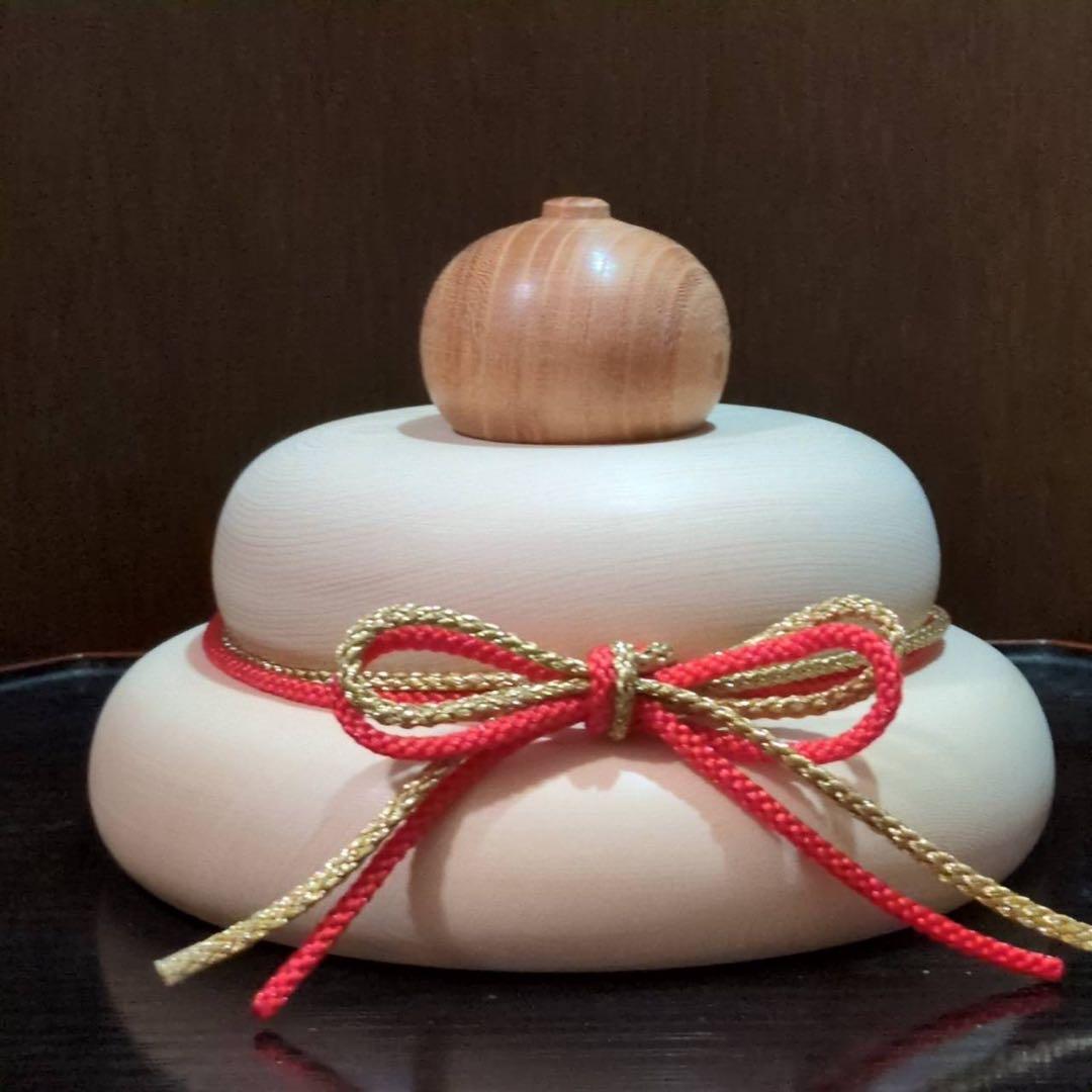 木製鏡餅　三宝付き　170