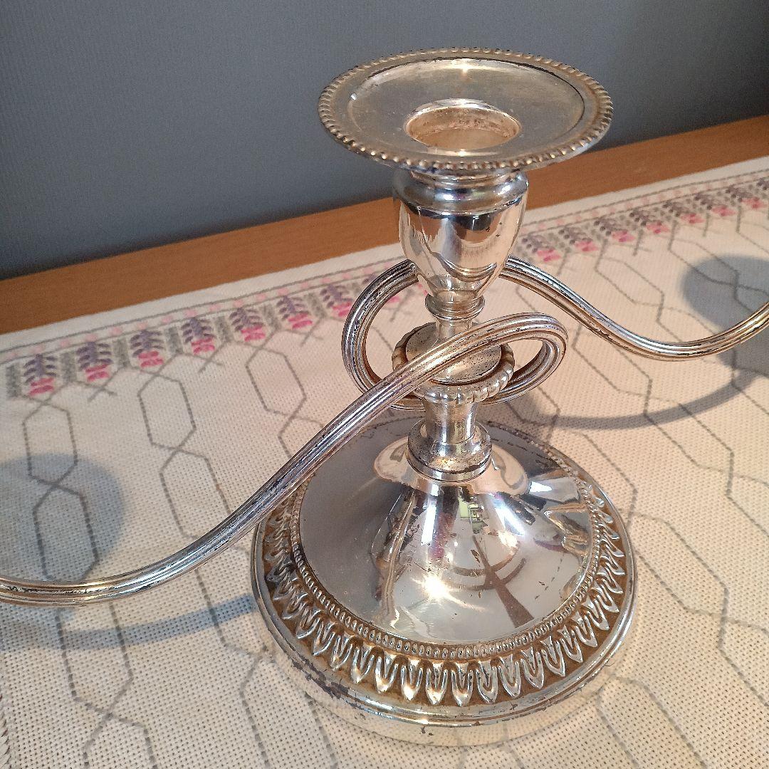 イギリスアンティーク　燭台　キャンドルスタンド　VINERS社