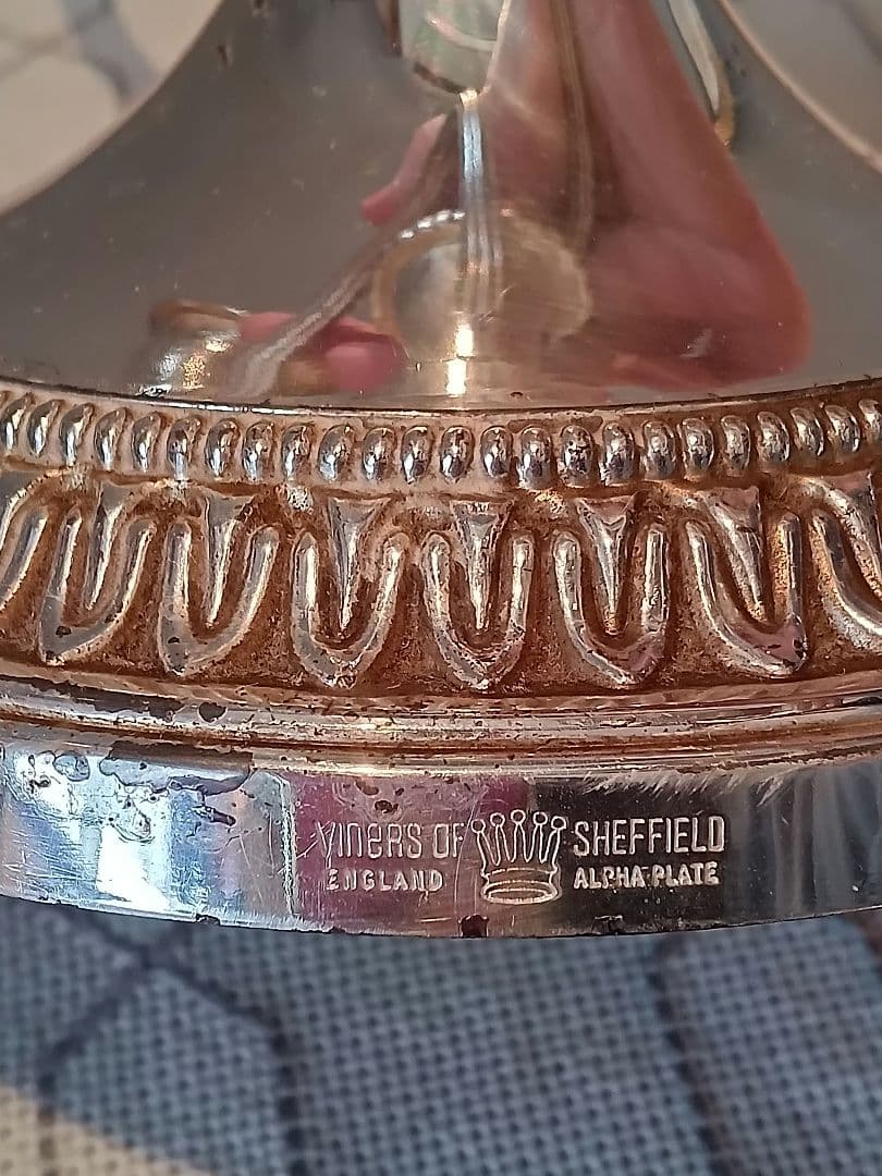 イギリスアンティーク　燭台　キャンドルスタンド　VINERS社