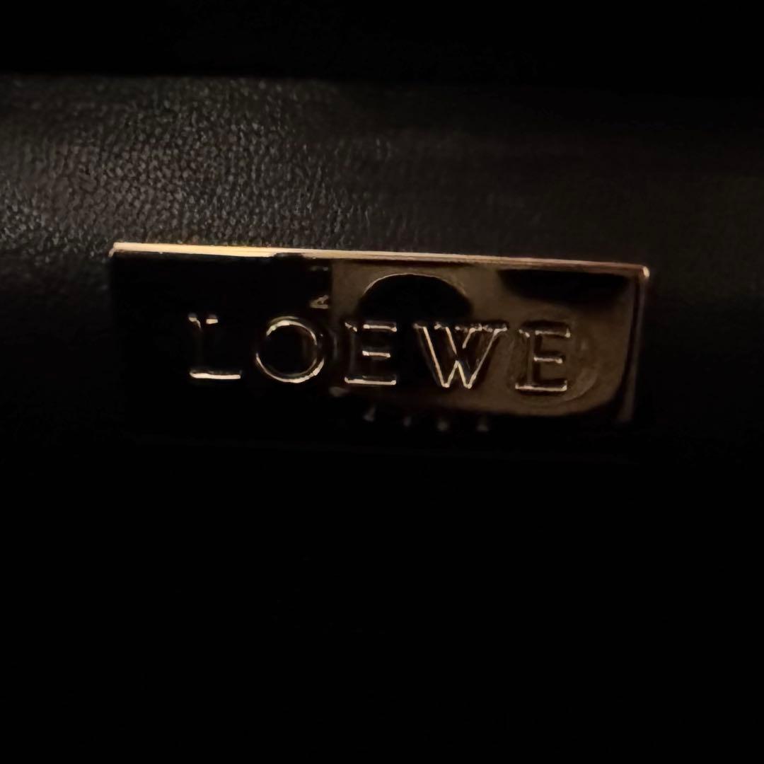 【ロエベ】フォーマル　ハンドバッグ　黒　シープスキン　冠婚葬祭　保存袋