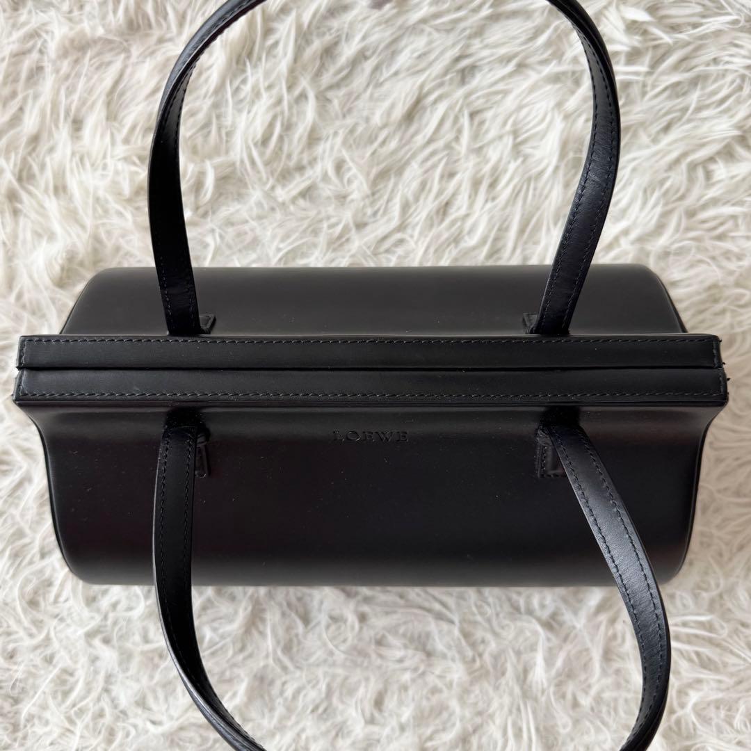 【ロエベ】フォーマル　ハンドバッグ　黒　シープスキン　冠婚葬祭　保存袋