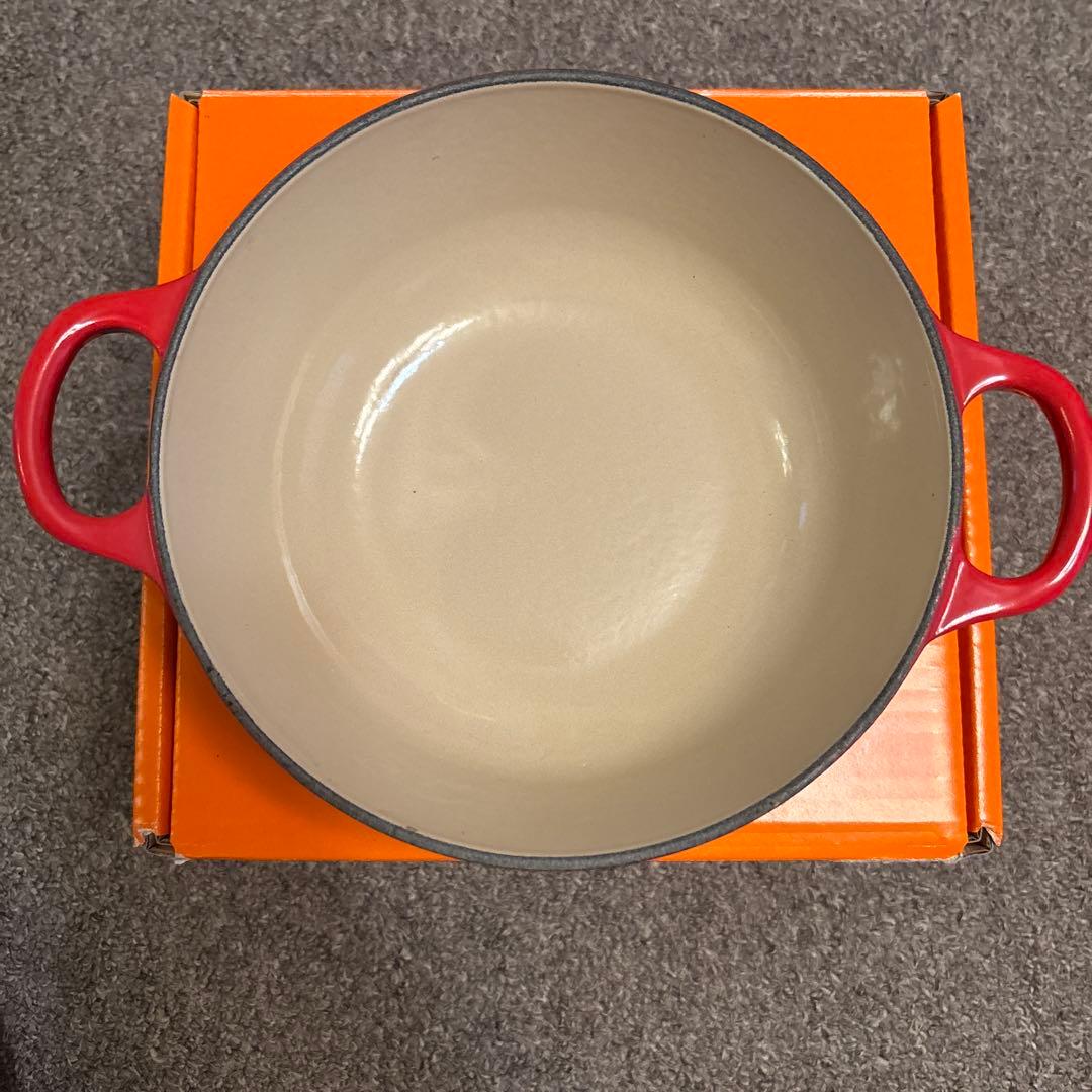 LE CREUSETルクルーゼ チェリーレッド　マルミット18センチ　　美品