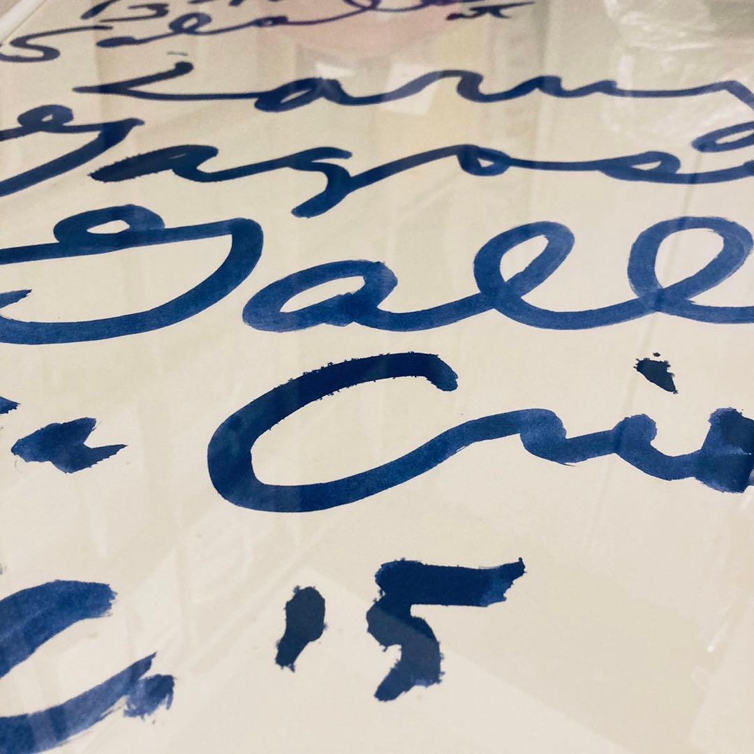 デッドストック正規品Cy Twombly サイトゥオンブリー 特徴額装済ポスター