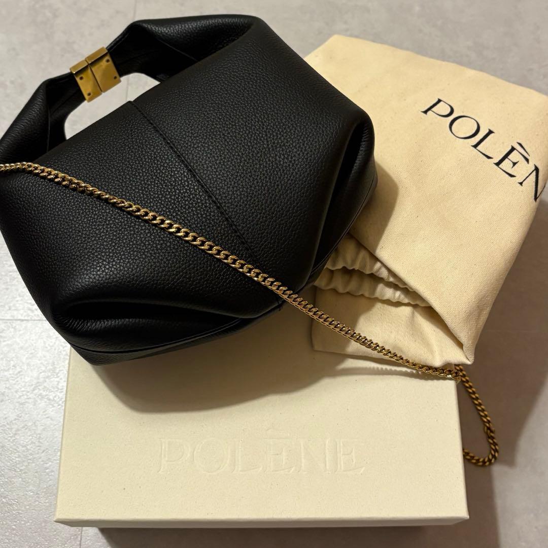 Polene/ショルダーバッグBeri/ブラック/チェーン