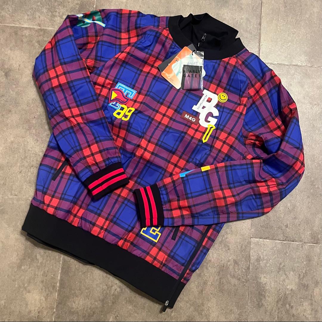 新品 定価61,600円 パーリーゲイツ ナイロンストレッチハニカム Rチェック