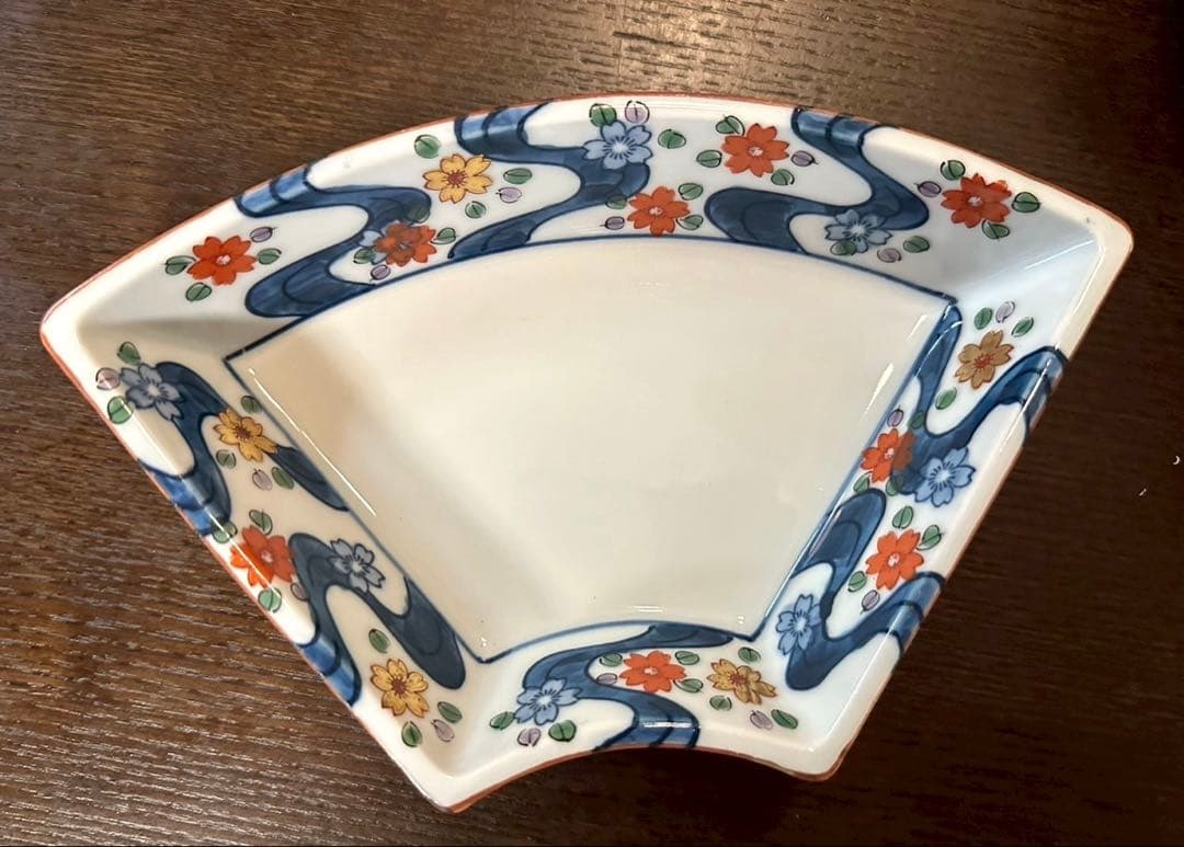 【値下げしました】有田焼　掛ノ谷釜　回転台付き仕切り皿 直径約30cm