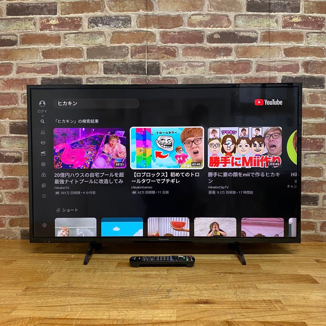 パナソニック 43V型 4K 液晶テレビ スマートビエラ TH-43GX755