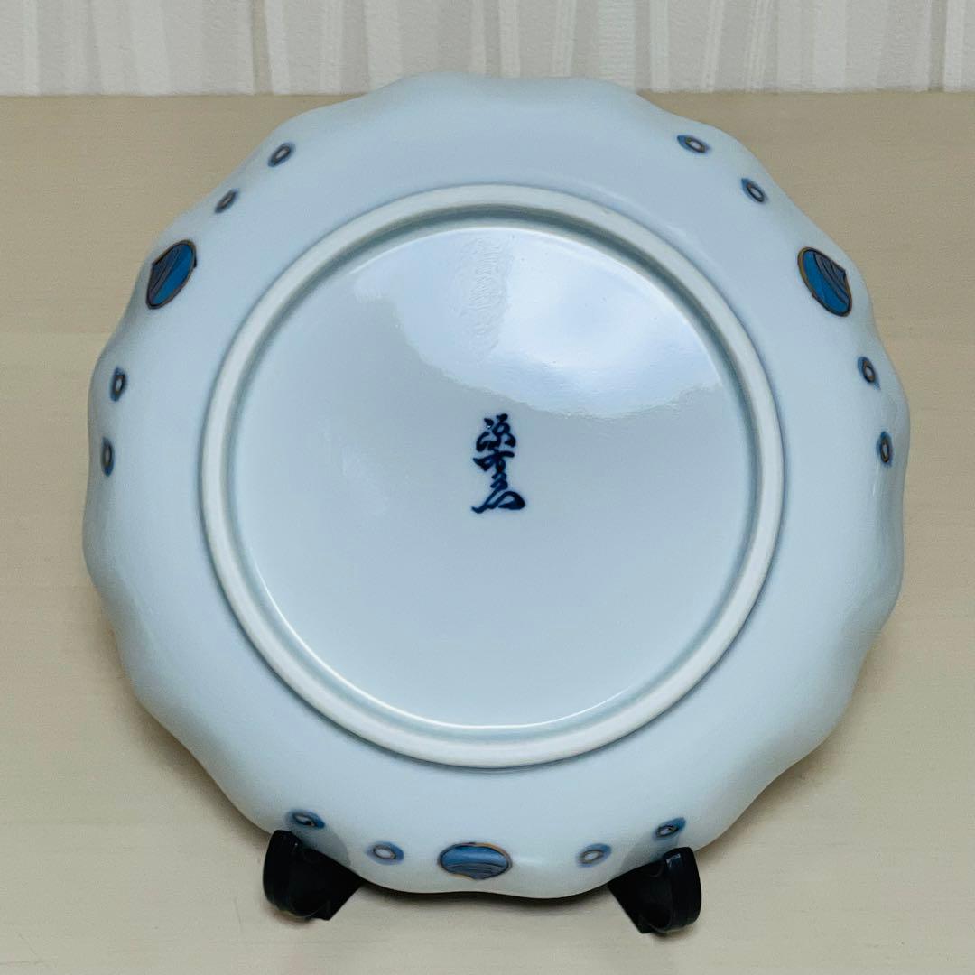 源右衛門窯 染錦波兎 銘々皿 皿 プレート 5枚セット 波うさぎ 金彩