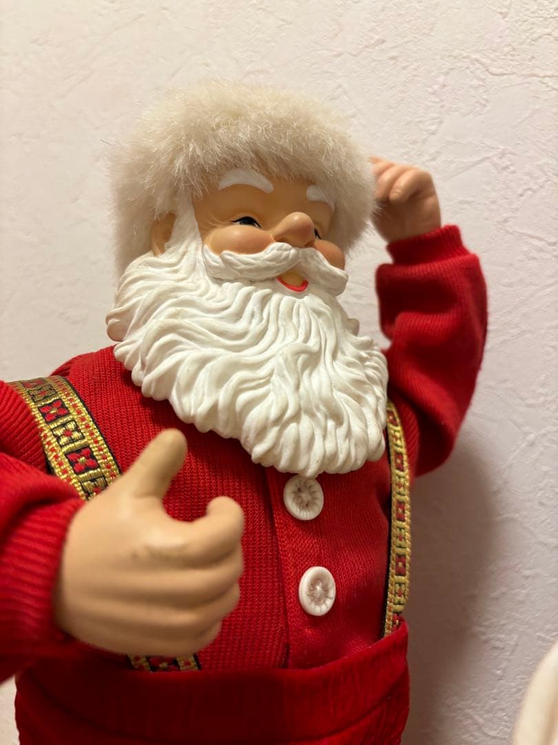 サンタクロース人形2体セット　ロッキンアラウンド　ジングルベルロックサンタ2体
