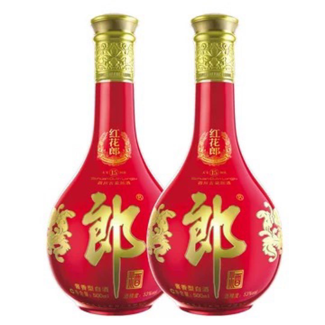 中国高級名酒【醤香型白酒】 紅花郎酒（べにはなろうしゅ） 53度 500ML