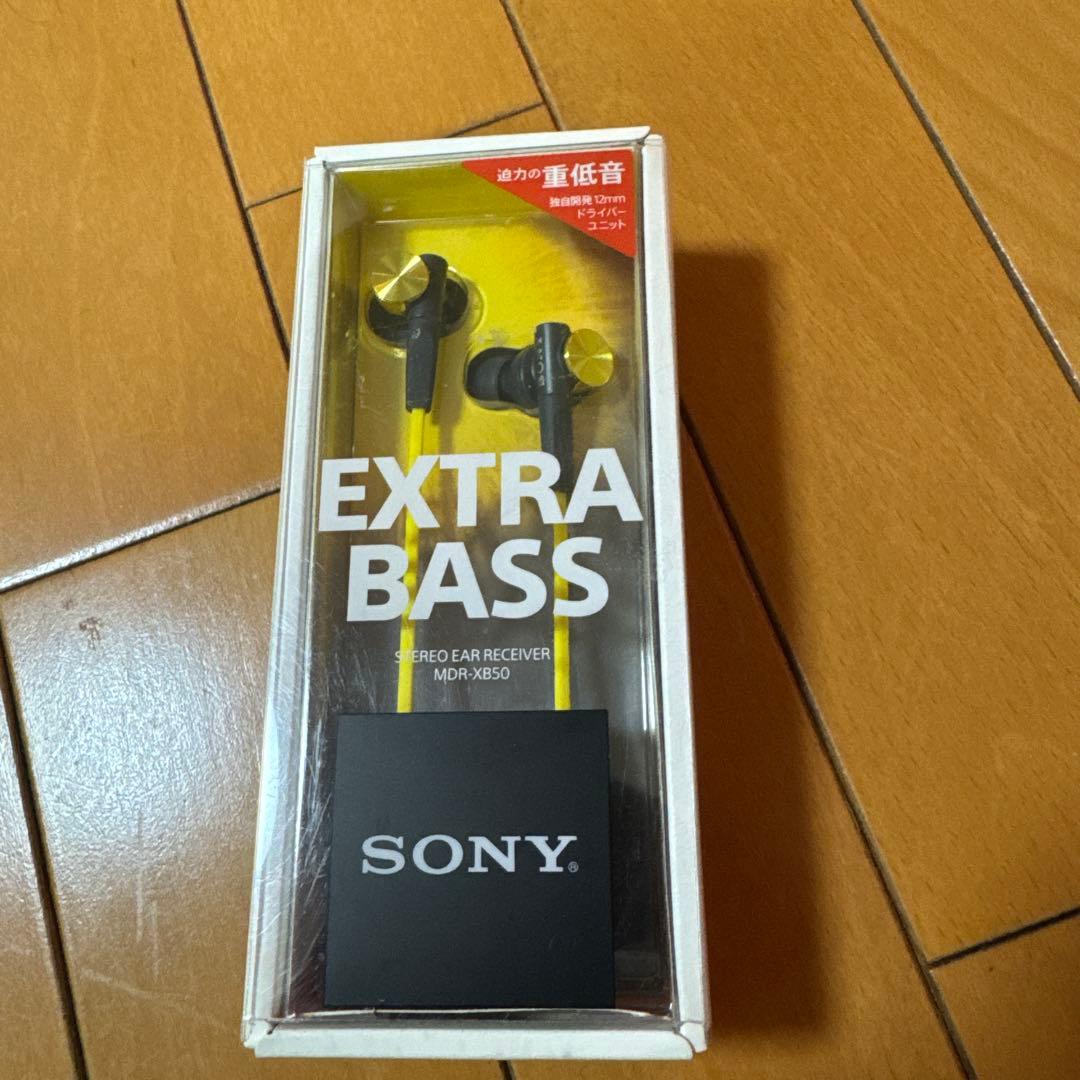ソニーSONYイヤホンMDR-XB50 カナル型イエロー