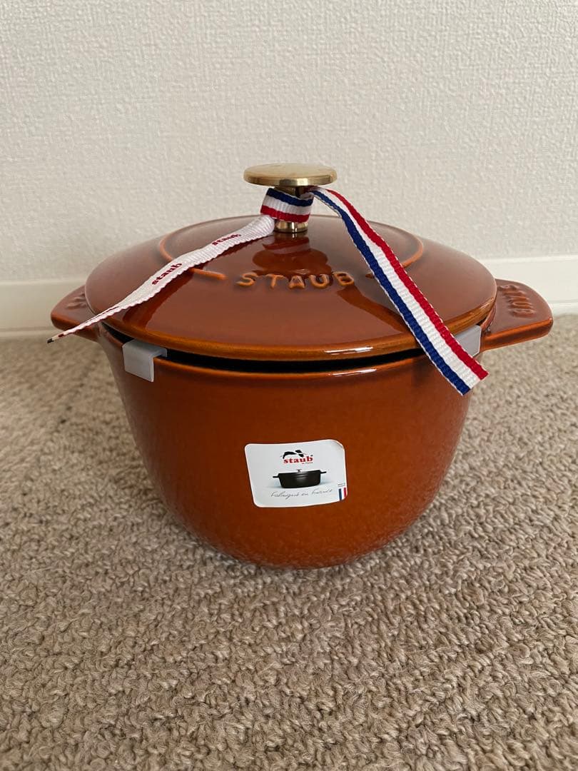本体美品　staub ストウブ　ココットデゴハン　シナモン　16cm