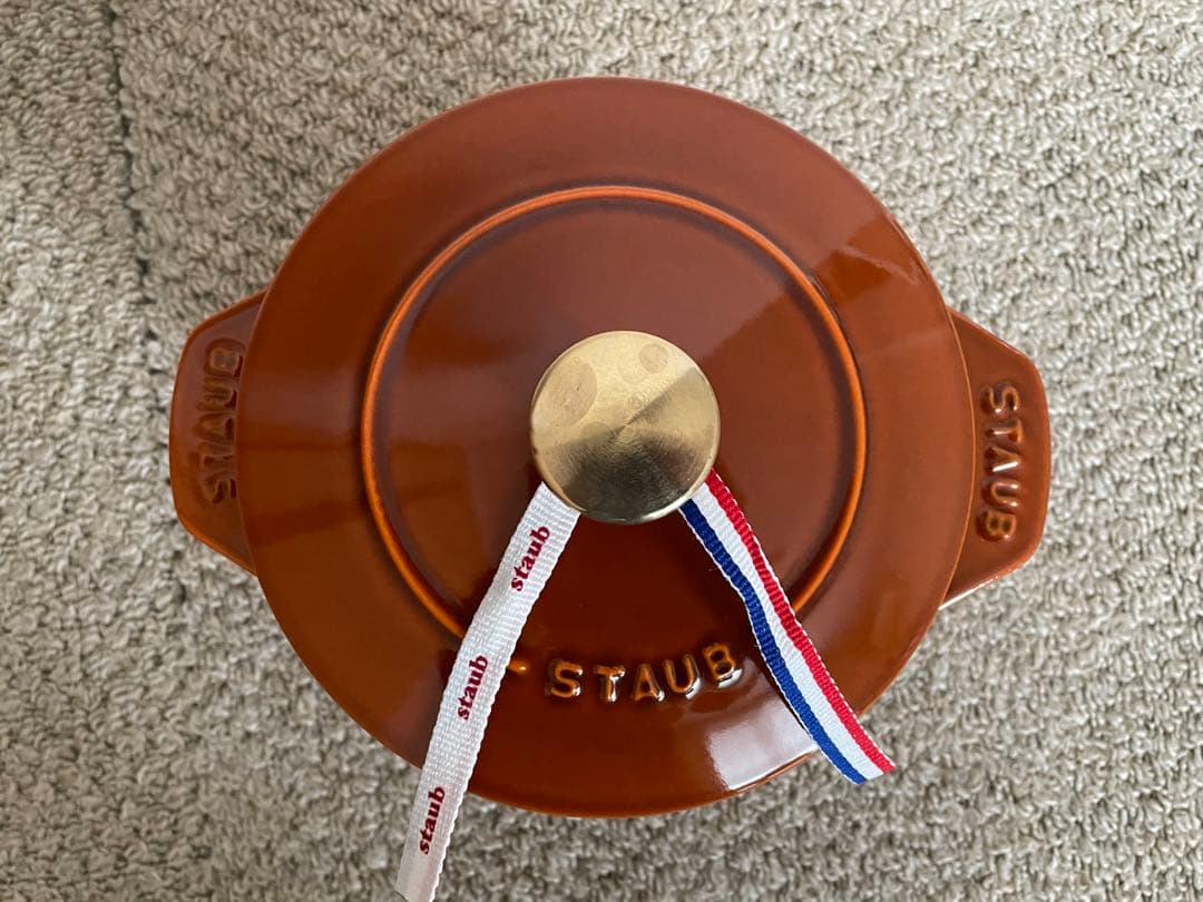 本体美品　staub ストウブ　ココットデゴハン　シナモン　16cm