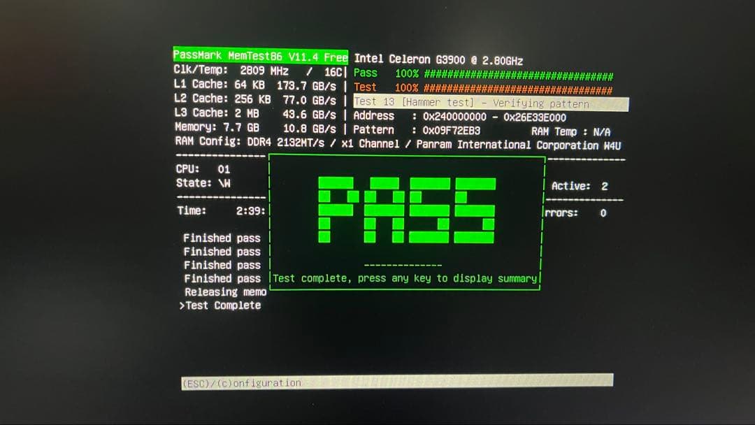 【訳アリ】DDR4メモリ 8GB×2枚 合計16GB 集会所