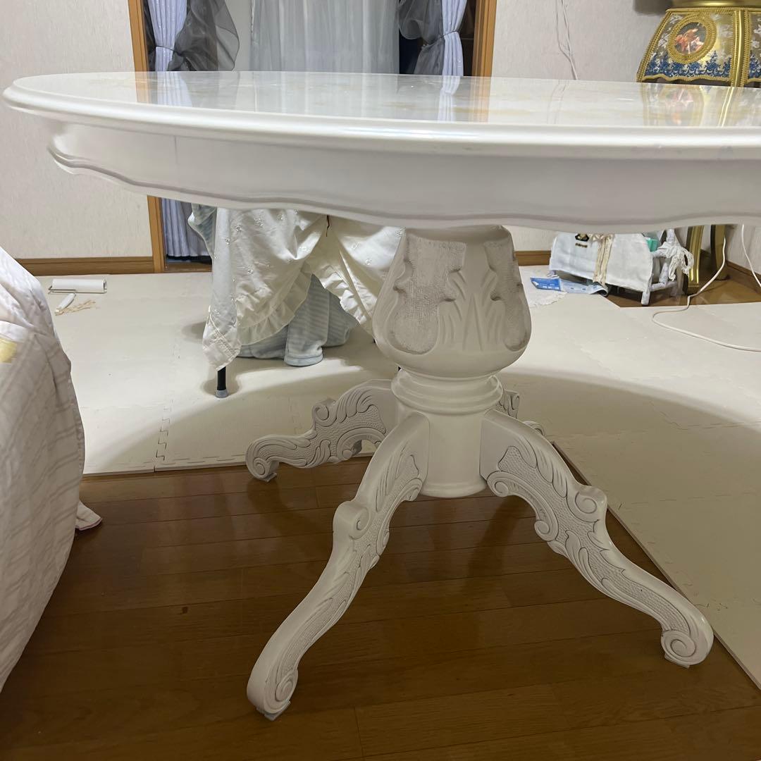 サルタレッリ風　猫足　円形　テーブル　ダイニングテーブル