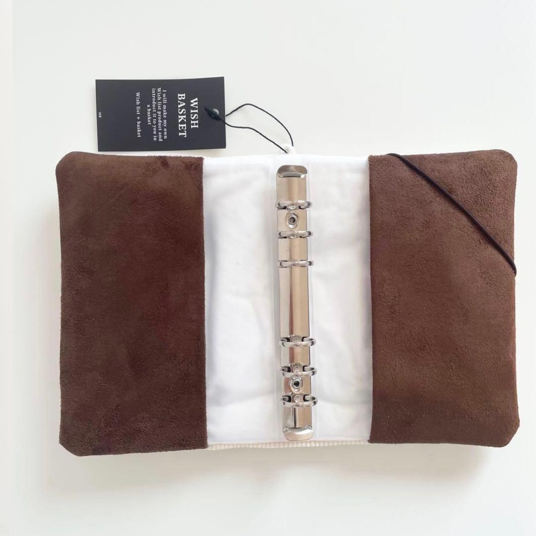 あお　韓国　バインダー　カバー　貯金　リフィル　コーデュロイ　ホワイト 3