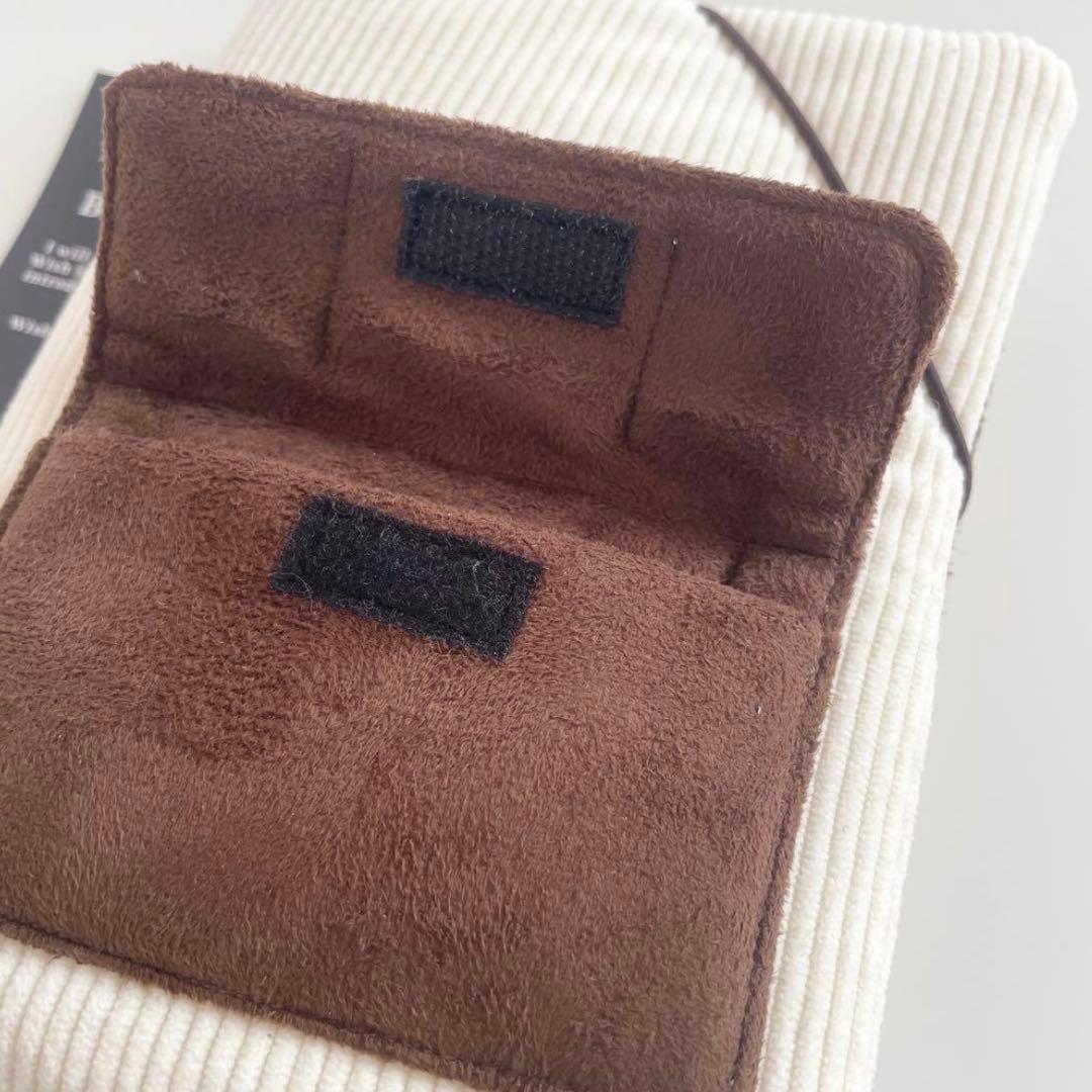 あお　韓国　バインダー　カバー　貯金　リフィル　コーデュロイ　ホワイト 3