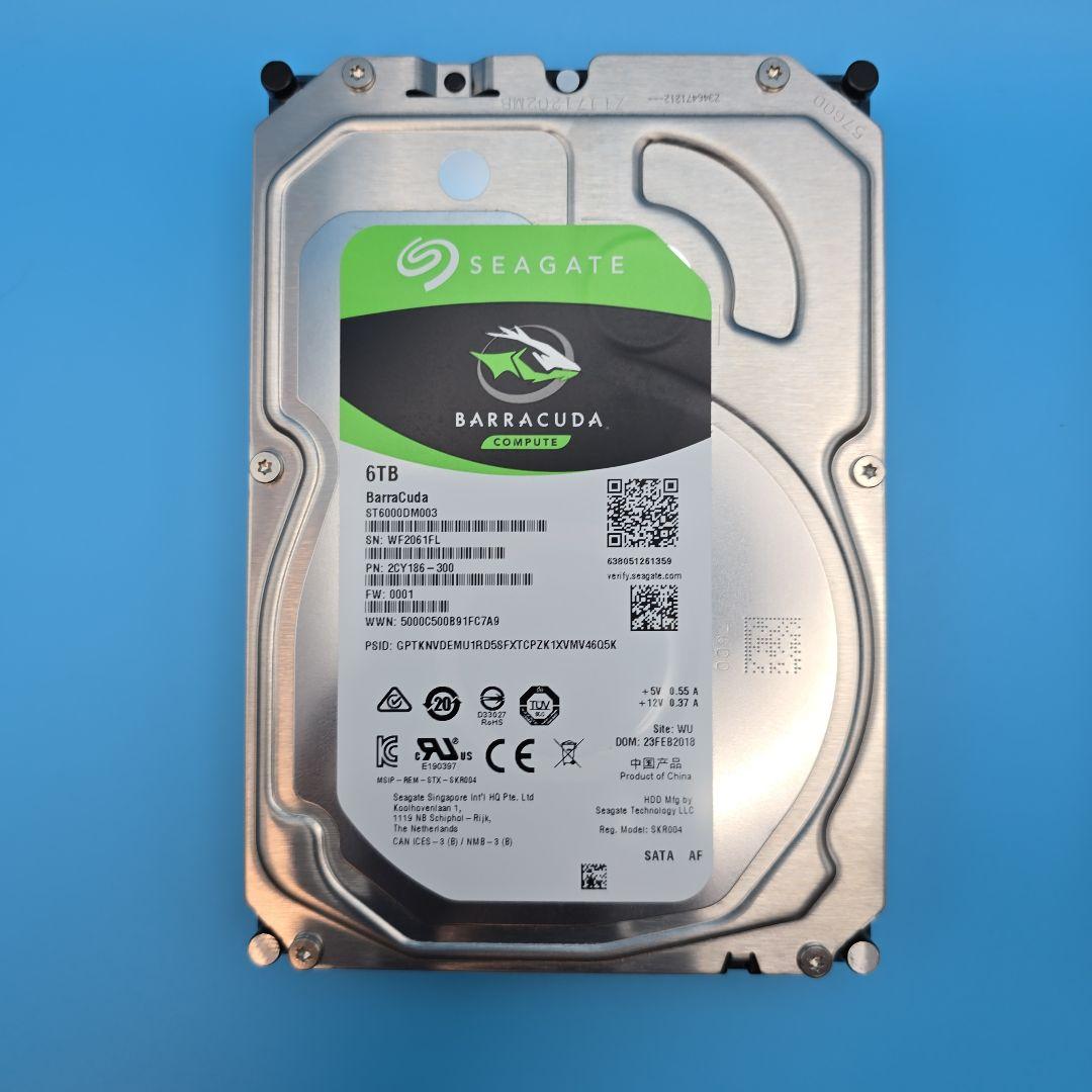 Seagate 6TB HDD × 2台セット (ST6000DM003)