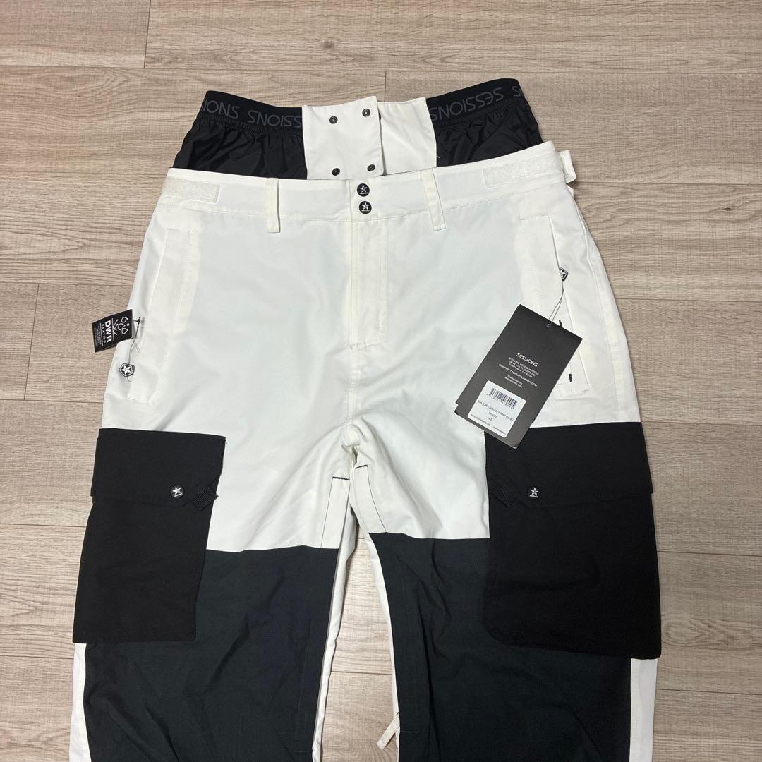 定価3.7万未使用 セッションズ MAJOR CARGO スノボパンツ XL 白