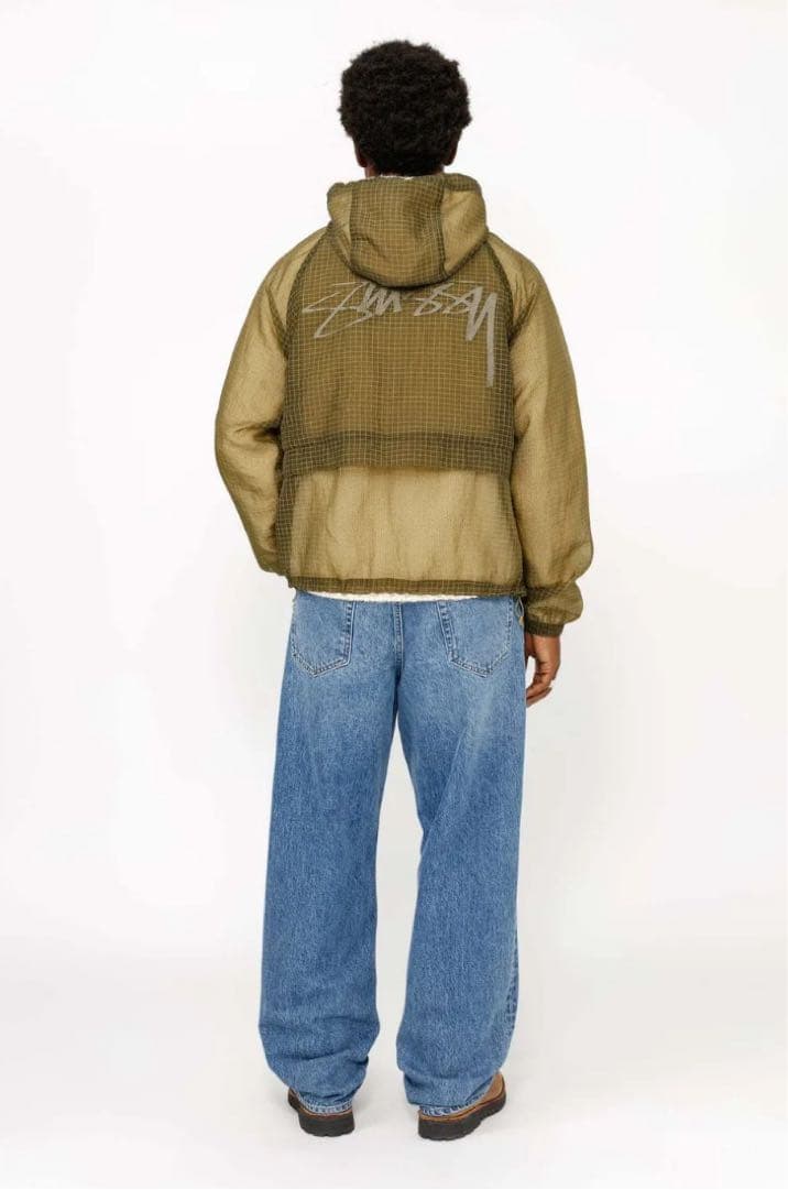 ジャケット・アウター STUSSY BEACH SHELL TRANSPARENT RIPSTOP