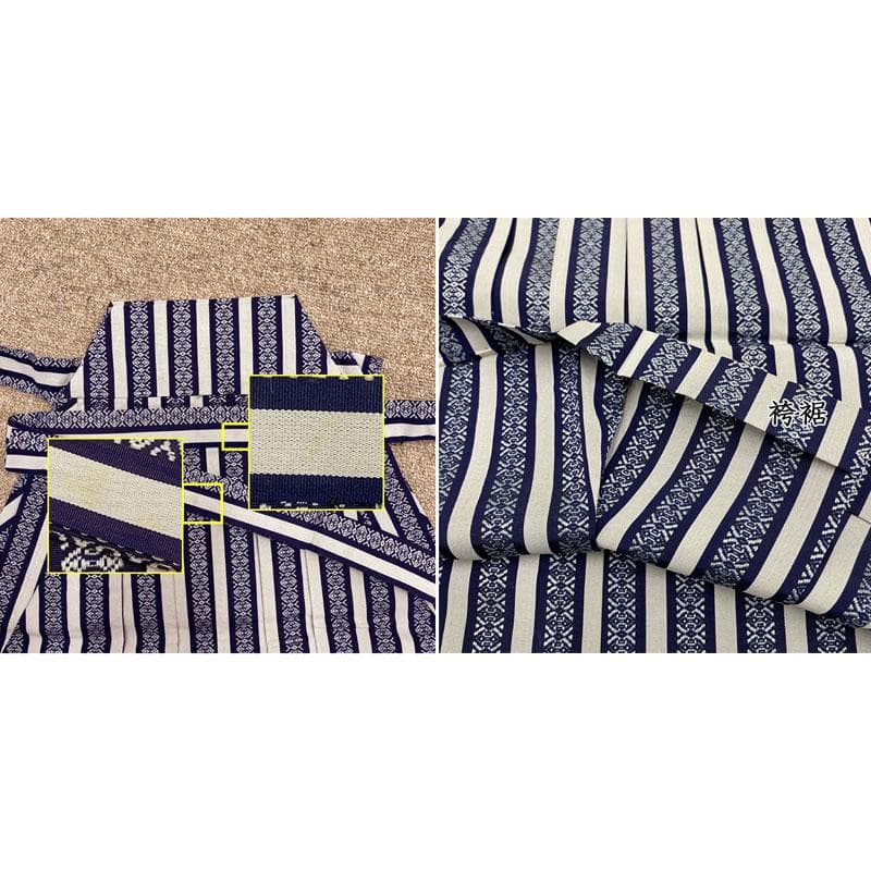 509ab47◎七五三 五歳 男児 着物&羽織&袴&角帯&長襦袢 亀甲 濃藍◎