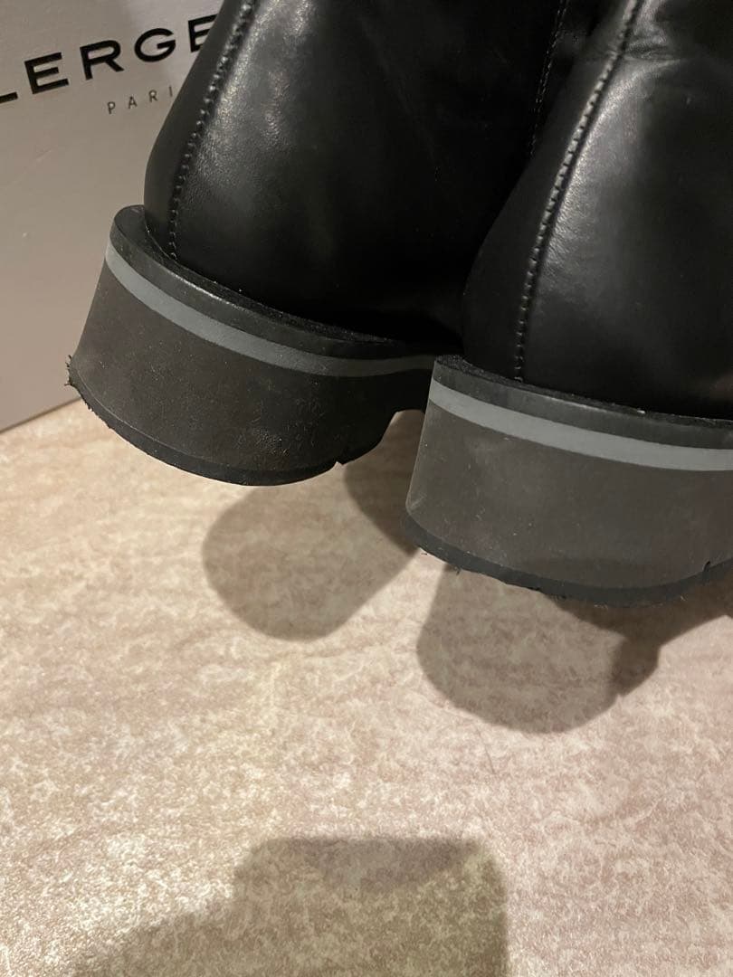 ☆フランス　クレジュリー　CLERGERIE 本革　37 ブラック ブーツ