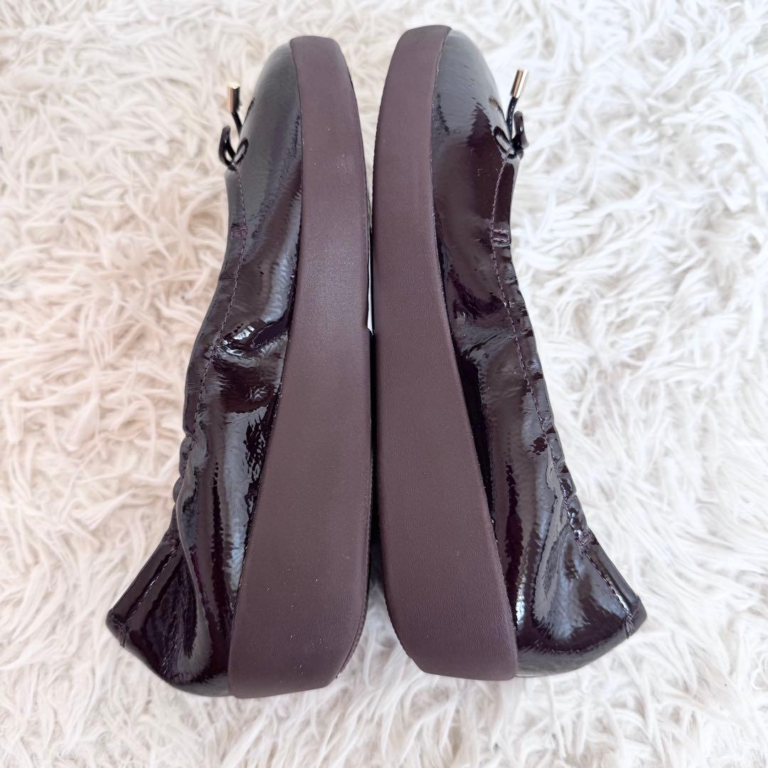 【新品未使用】fitflop エナメル パンプス コンフォートシューズ リボン