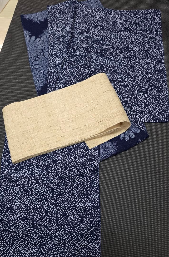 【オトナの浴衣×半巾帯セット】