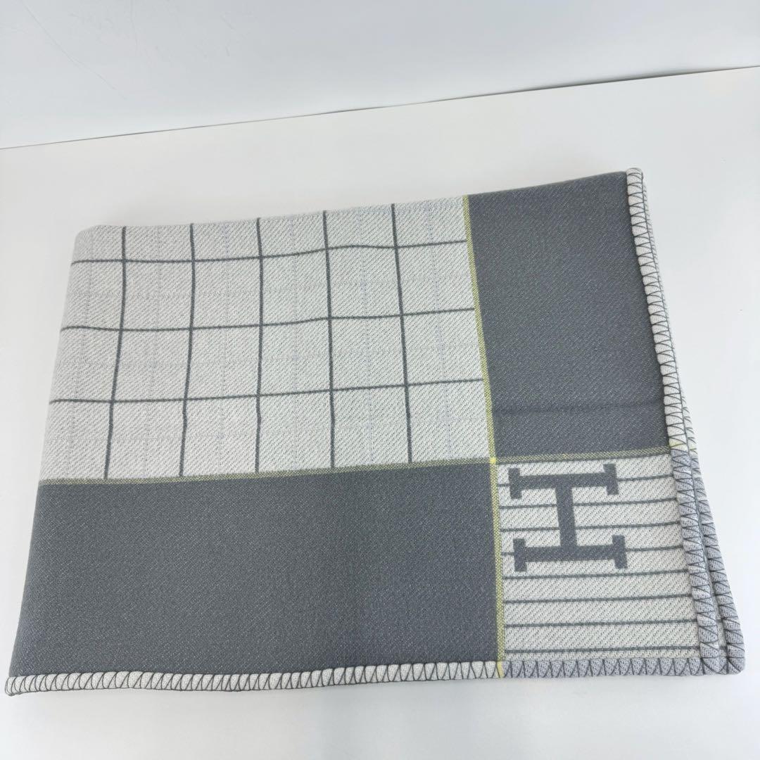 新品　HERMES エルメス　ブランケット　プレード　アヴァロン　カブリオル
