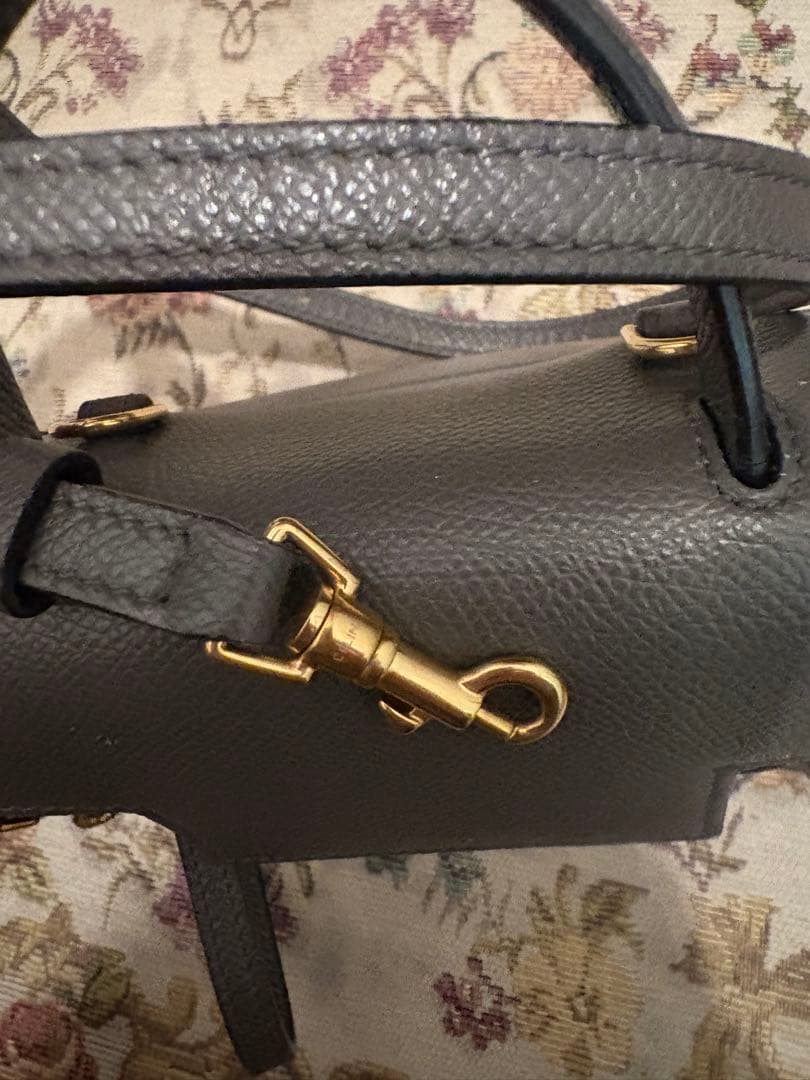 ル*フ様 美品　CELINEセリーヌベルトバッグ ピコ　グレー