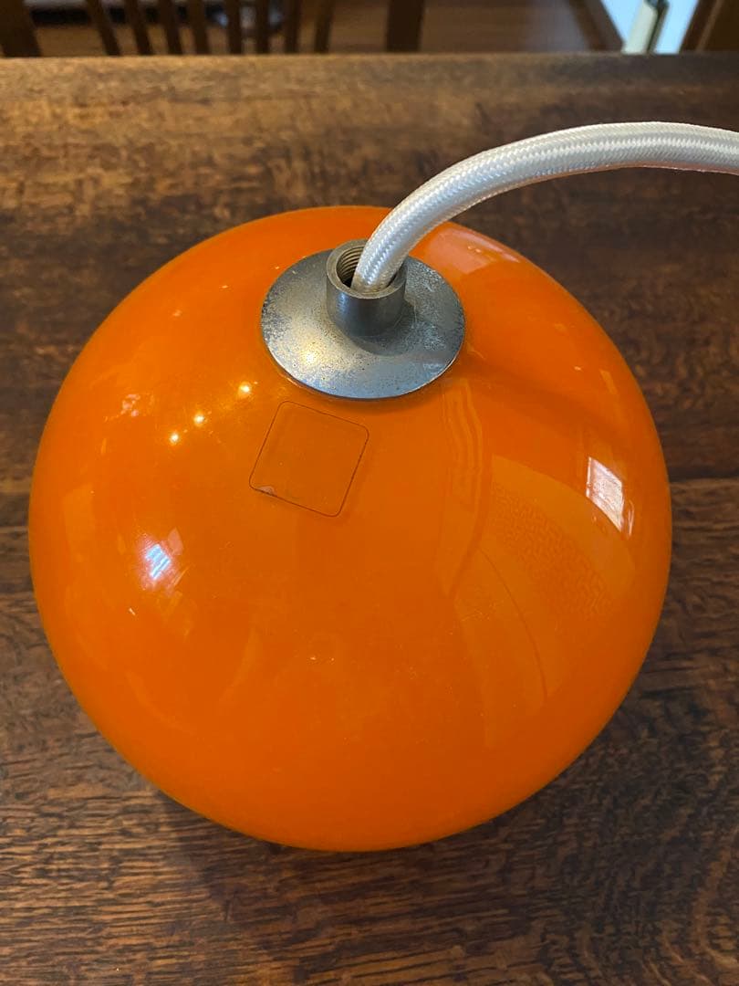 レトロ　オレンジ　ペンダントライト