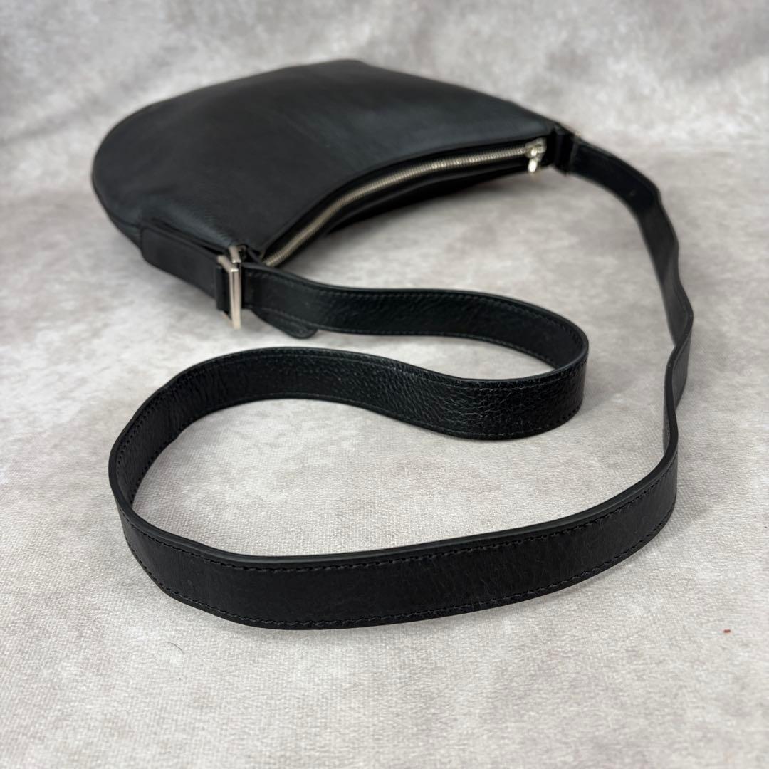 【美品✨】ヒロフ 2way ショルダーバッグ ハンド クロスボディ レザー ロゴ