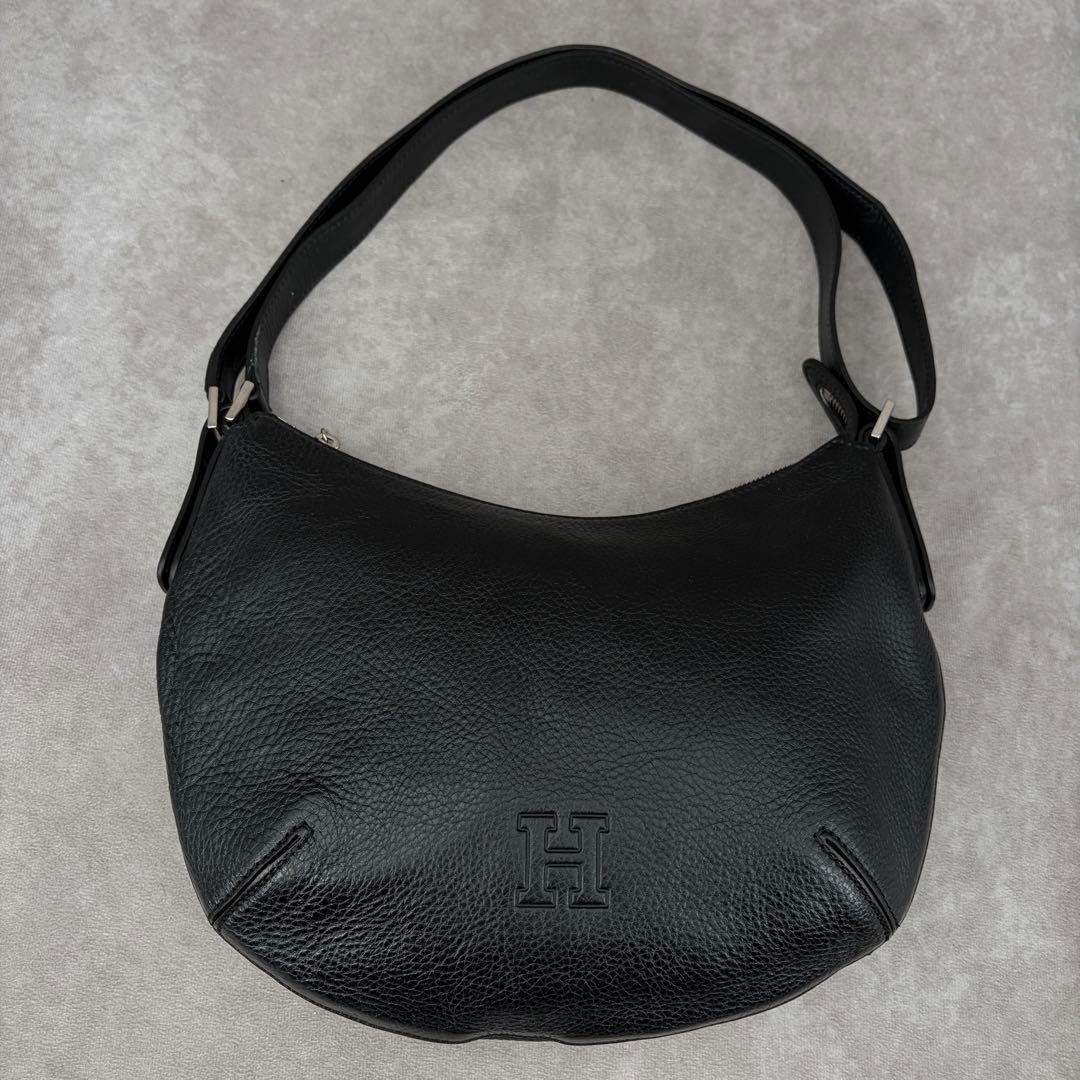 【美品✨】ヒロフ 2way ショルダーバッグ ハンド クロスボディ レザー ロゴ