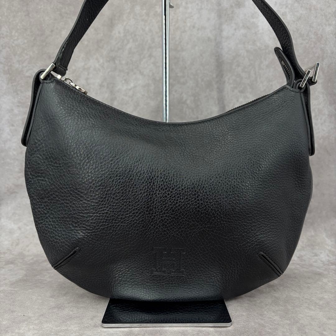 【美品✨】ヒロフ 2way ショルダーバッグ ハンド クロスボディ レザー ロゴ