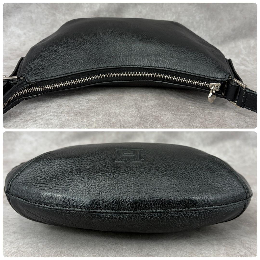 【美品✨】ヒロフ 2way ショルダーバッグ ハンド クロスボディ レザー ロゴ