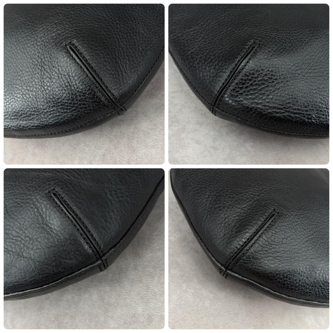 【美品✨】ヒロフ 2way ショルダーバッグ ハンド クロスボディ レザー ロゴ