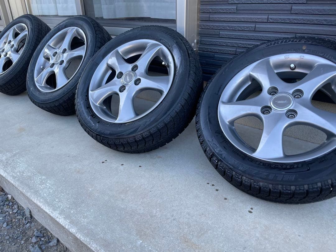 155/65R14 ブリヂストンタイヤ　 ホイール付き 4本セット×2組